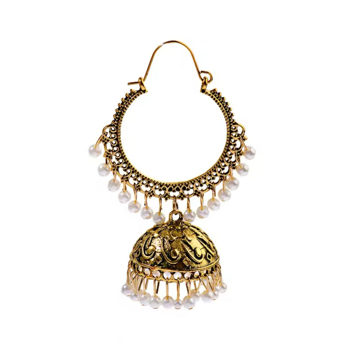 Silver Drop Jhumka
