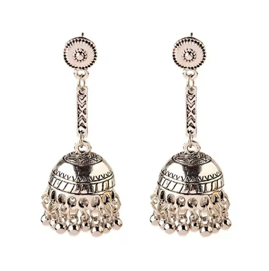 Minimal Silver Jhumka