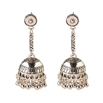 Minimal Silver Jhumka